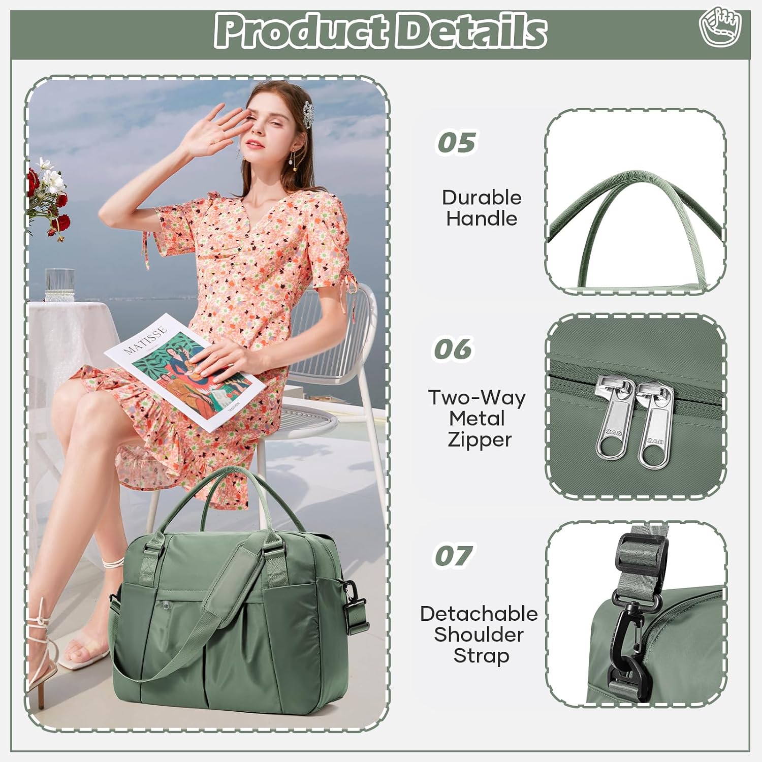 Thumbnail 4 de Easyjet Underseat Cabin Bag 45x36x20cm K3-Green — Weekend Traveller’s Carry-On with Wet Pocket