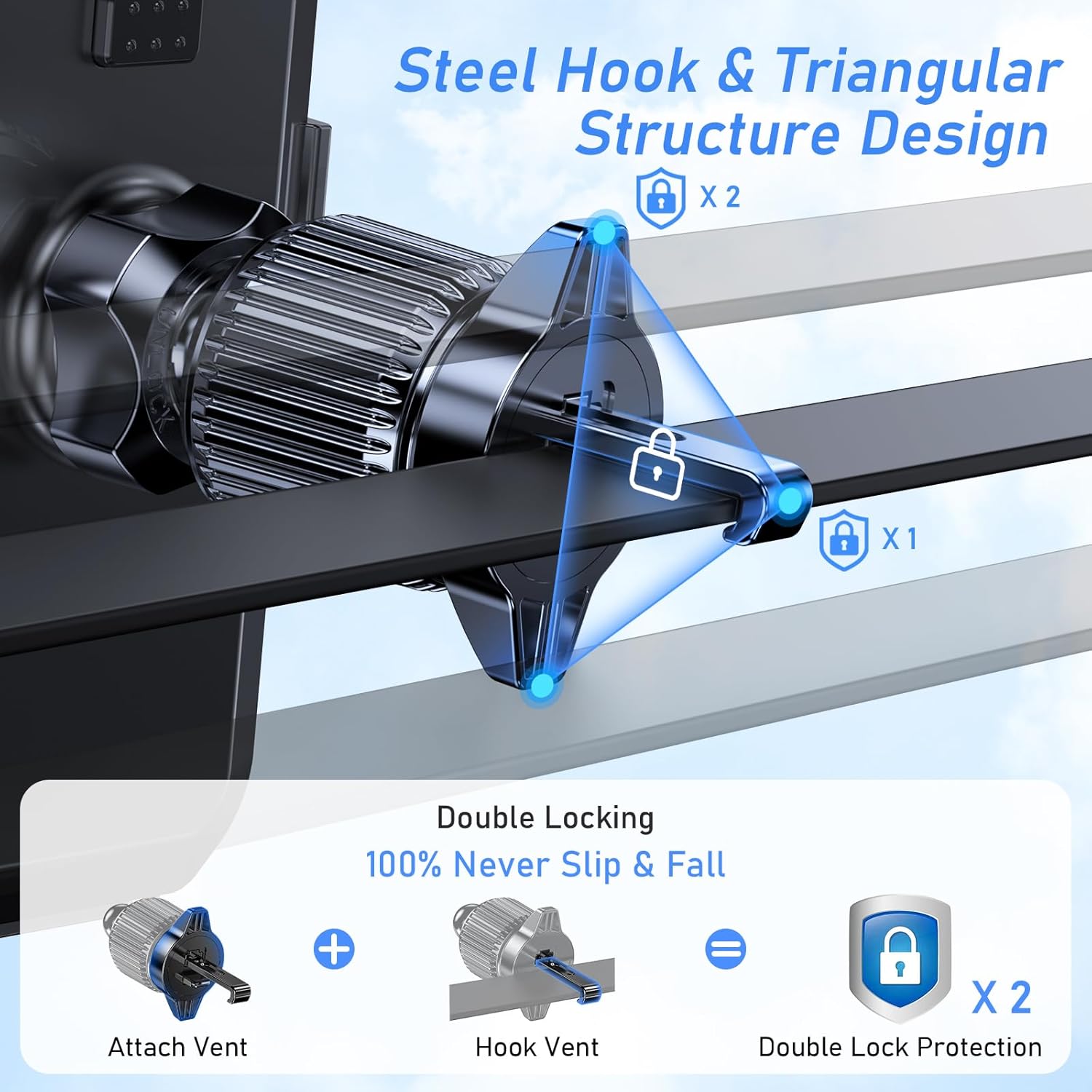 Thumbnail 2 de Blukar Car Phone Holder Mount 360° rotation
