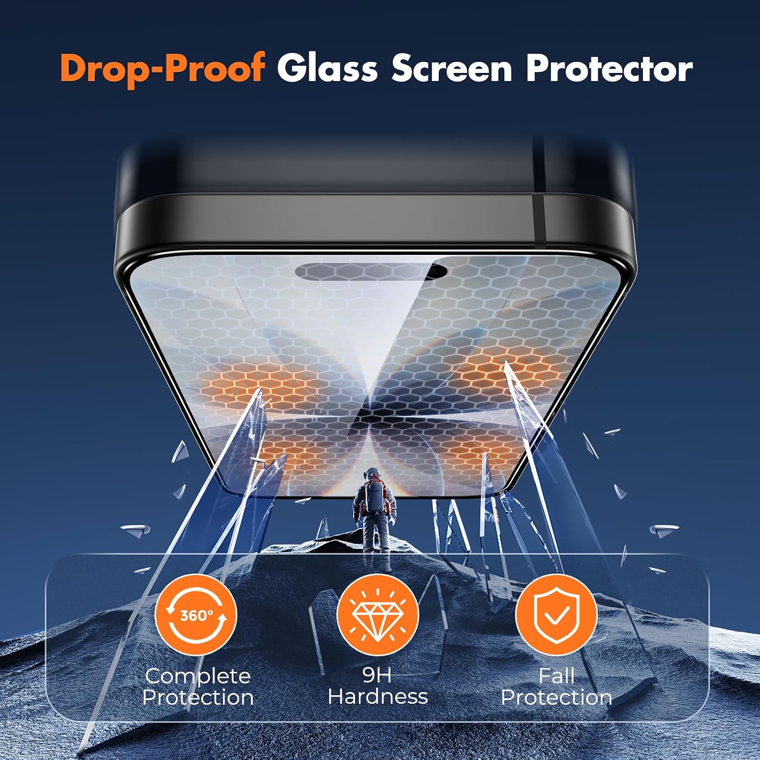 Detalle 2 de UNBREAKcable iPhone 17 Screen Protector 3-Pack