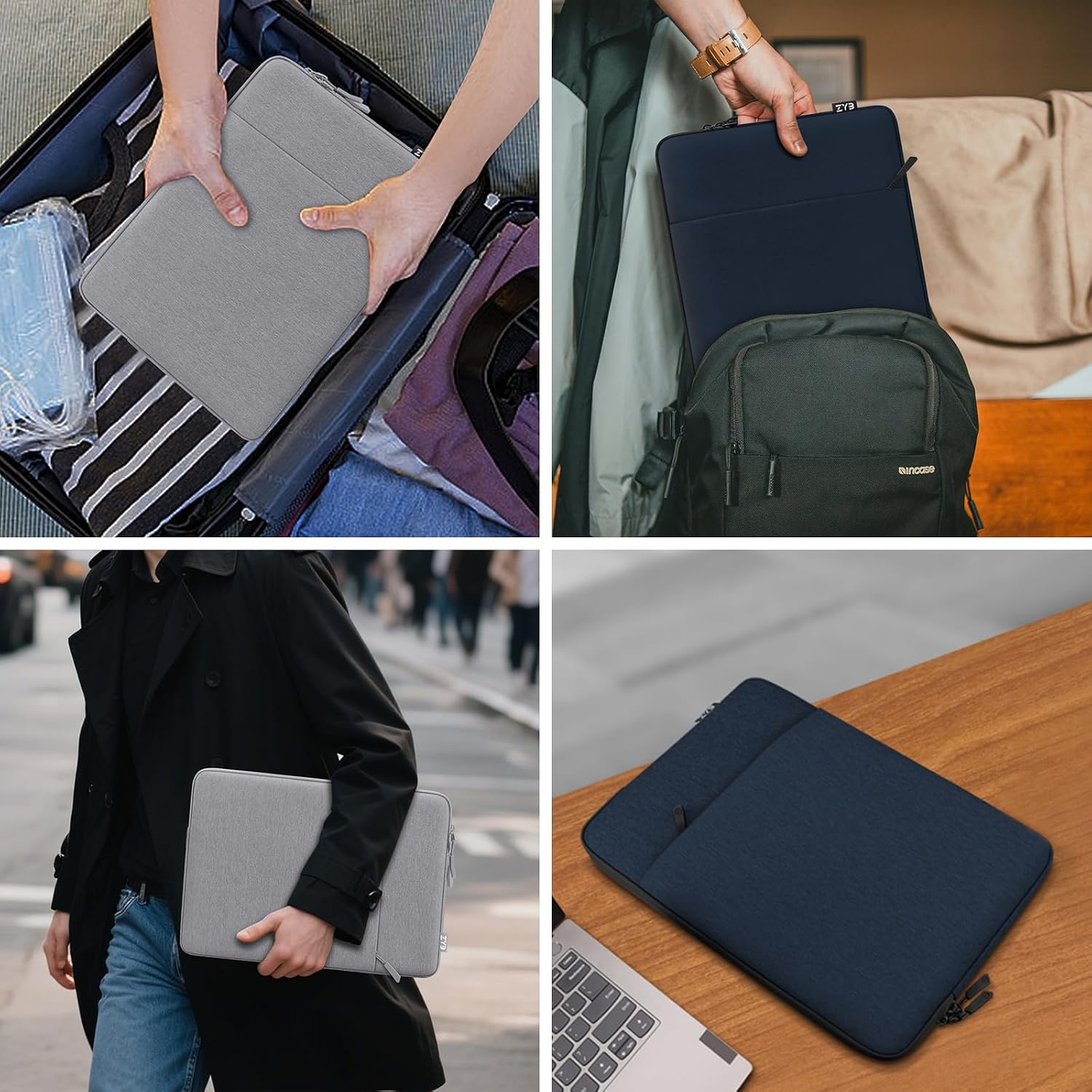 Thumbnail 6 de ZYB Waterproof Laptop Sleeve for 13–13.3 inch laptops (Blue)