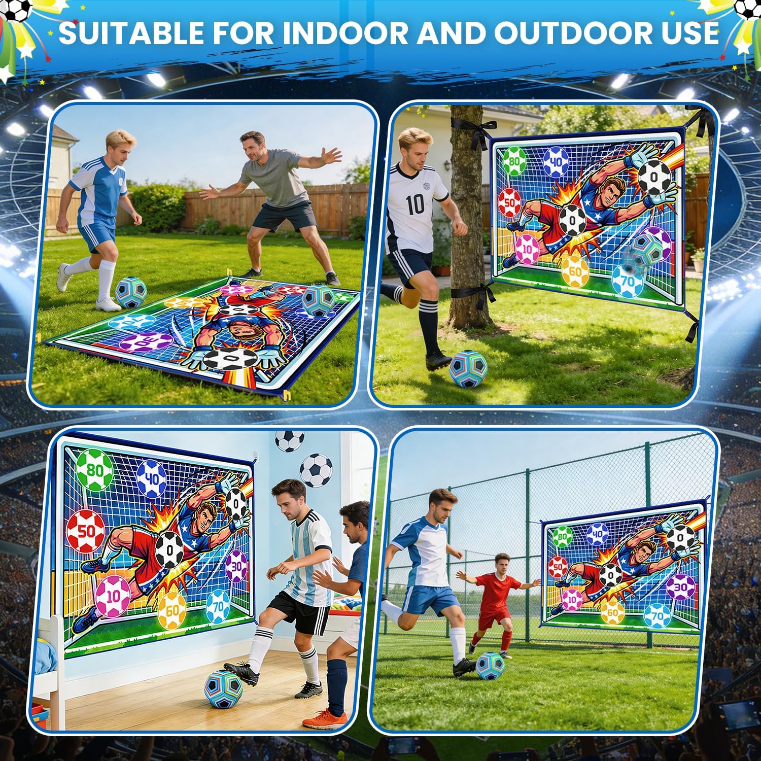 Thumbnail 6 de FANPROMS Soccer Goal Set with 2 Balls