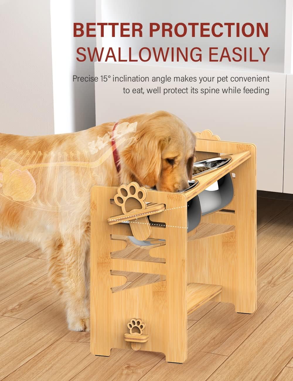 Detalle 2 de Vantic Vantic dog bowls, 8 height settings