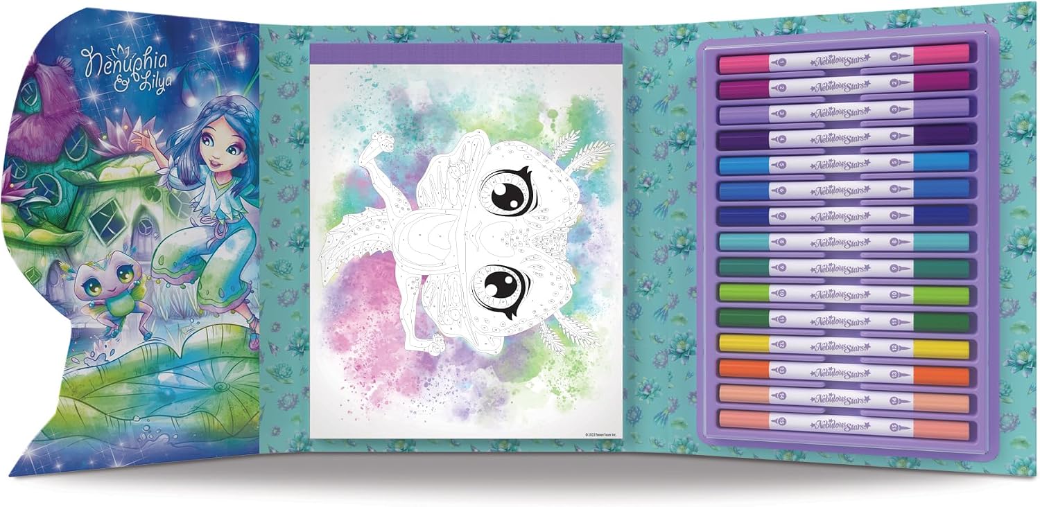 Thumbnail 1 de Set libri da colorare Colour by Numbers Nebulous Stars 11381 con 15 pennarelli bifacciali