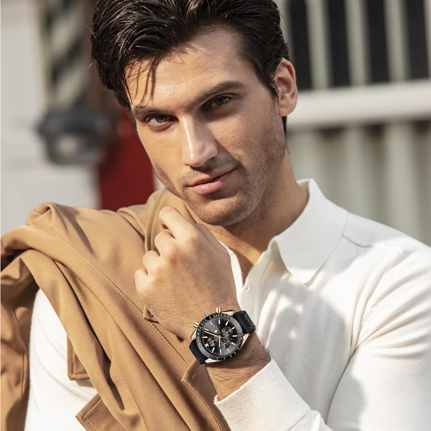 Thumbnail 1 de BENYAR BY-5140 Herren-Chronograph Uhr mit Datum