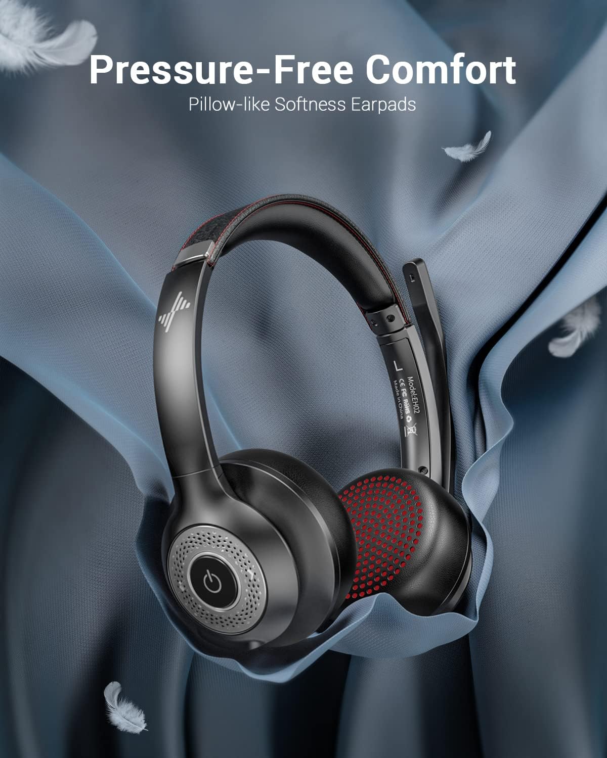 Detalle 2 de JIAMQISHI EH02U wireless headset 14h