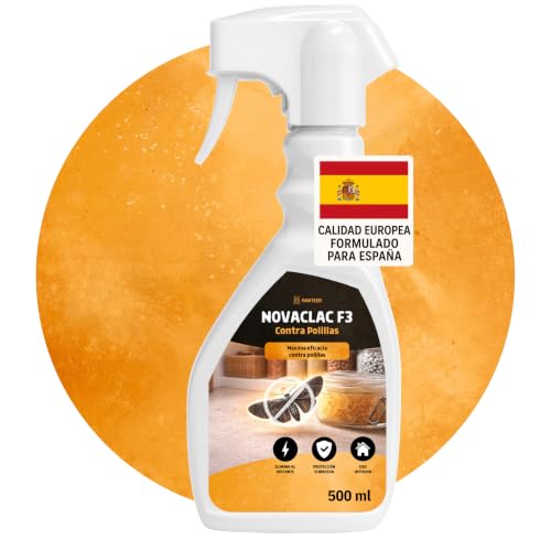 Detalle de NOVACLAC F3 Mata Polillas – 500 ml: spray insecticida para interiores de Panteer