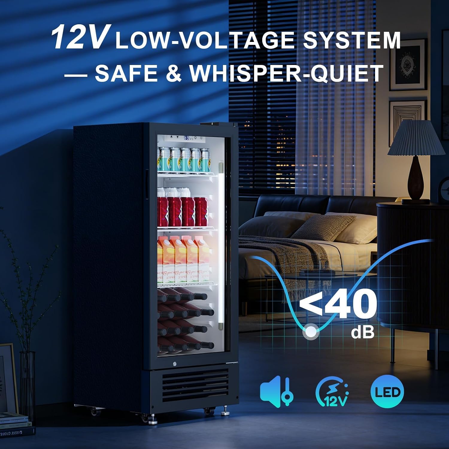 Detalle 1 de Antarctic Star LSC-170E 6-Cu.-Ft. Beverage Refrigerator with Glass Door and Lock