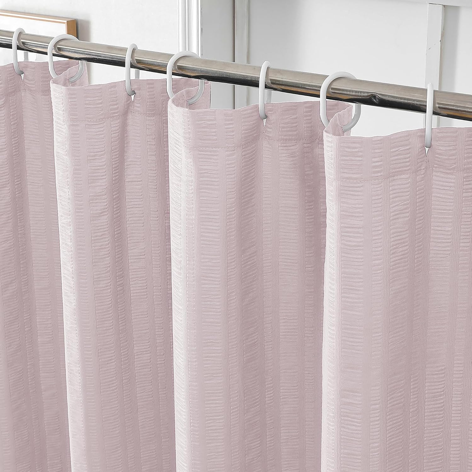 Detalle 1 de Aiyufeng Pink Shower Curtain, 72 x 78 Inches