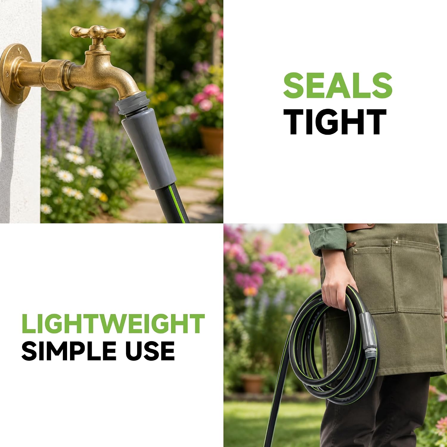 Thumbnail 6 de Real Relax 50 ft Heavy-Duty Garden Hose, 5/8-Inch, Kink-Resistant