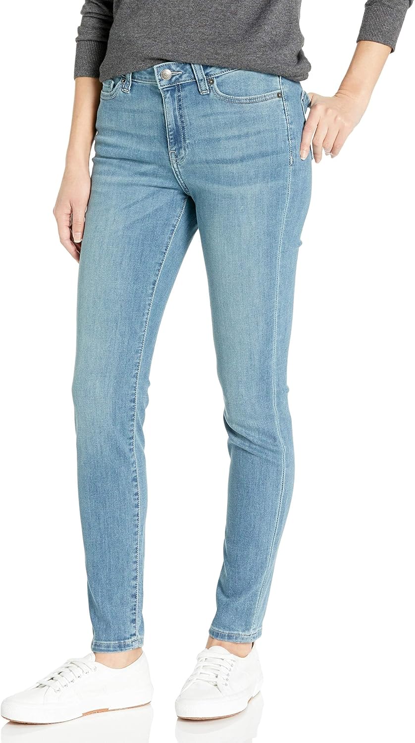 Detalle de Amazon Essentials Women's Mid-Rise Stretchy Skinny Jeans