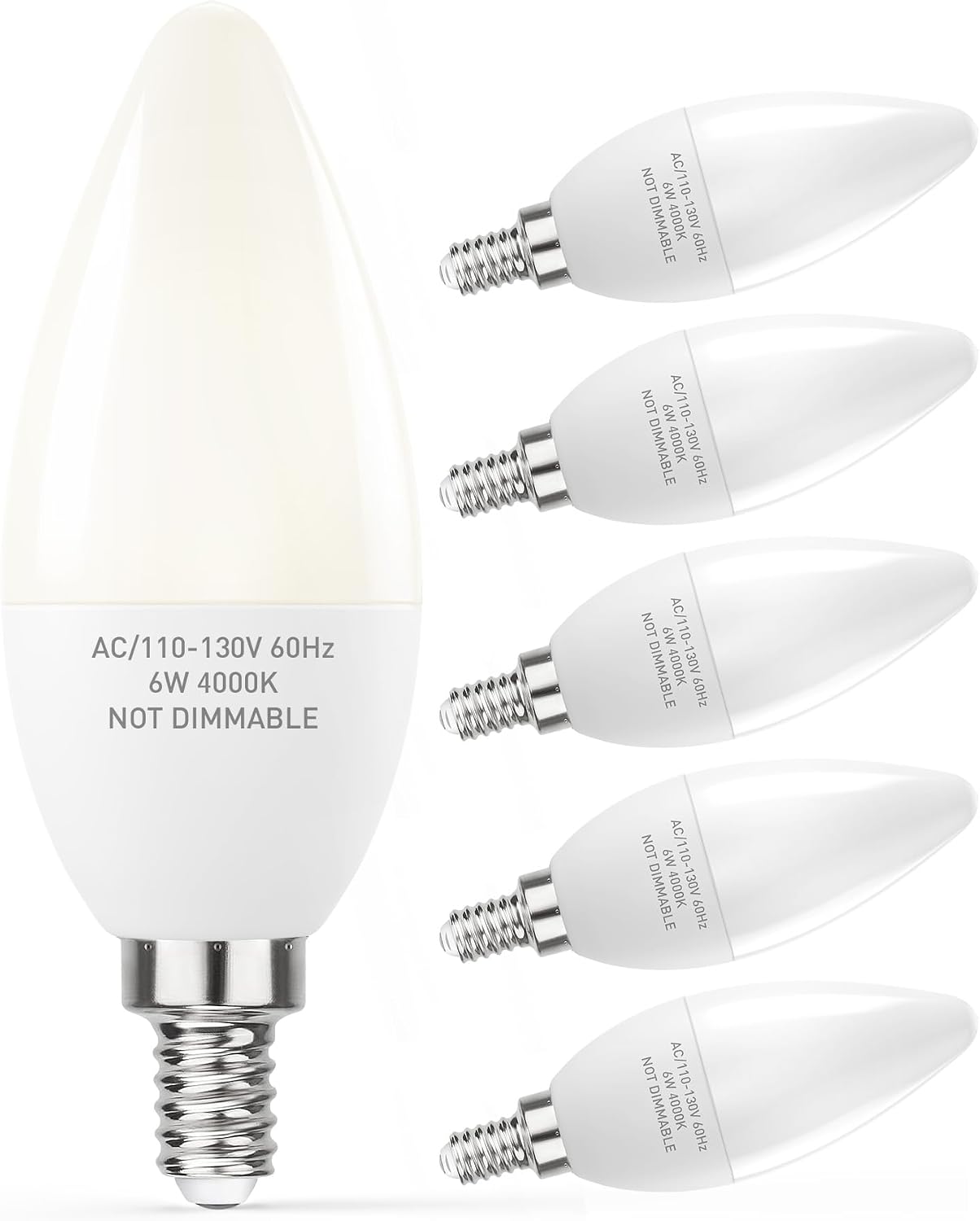 Detalle de PARTPHONER LED Candelabra Bulb 6W