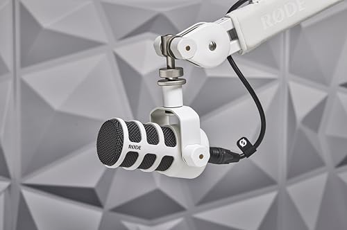 Detalle de RØDE PodMic: Micrófono dinámico para podcast y voz con montura integrada