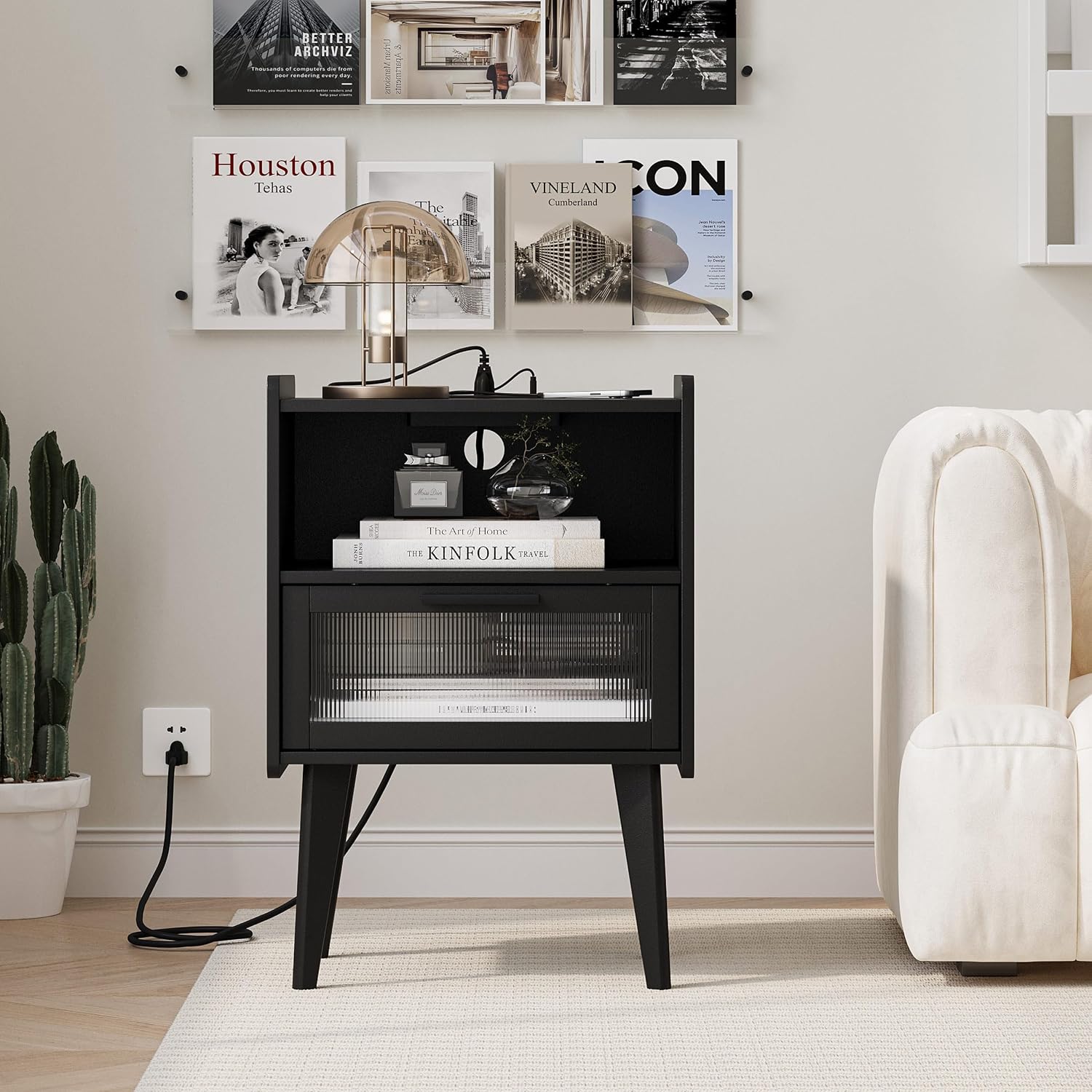 Detalle 2 de MMEOLUOOK Nightstand CAMLBZ07BE