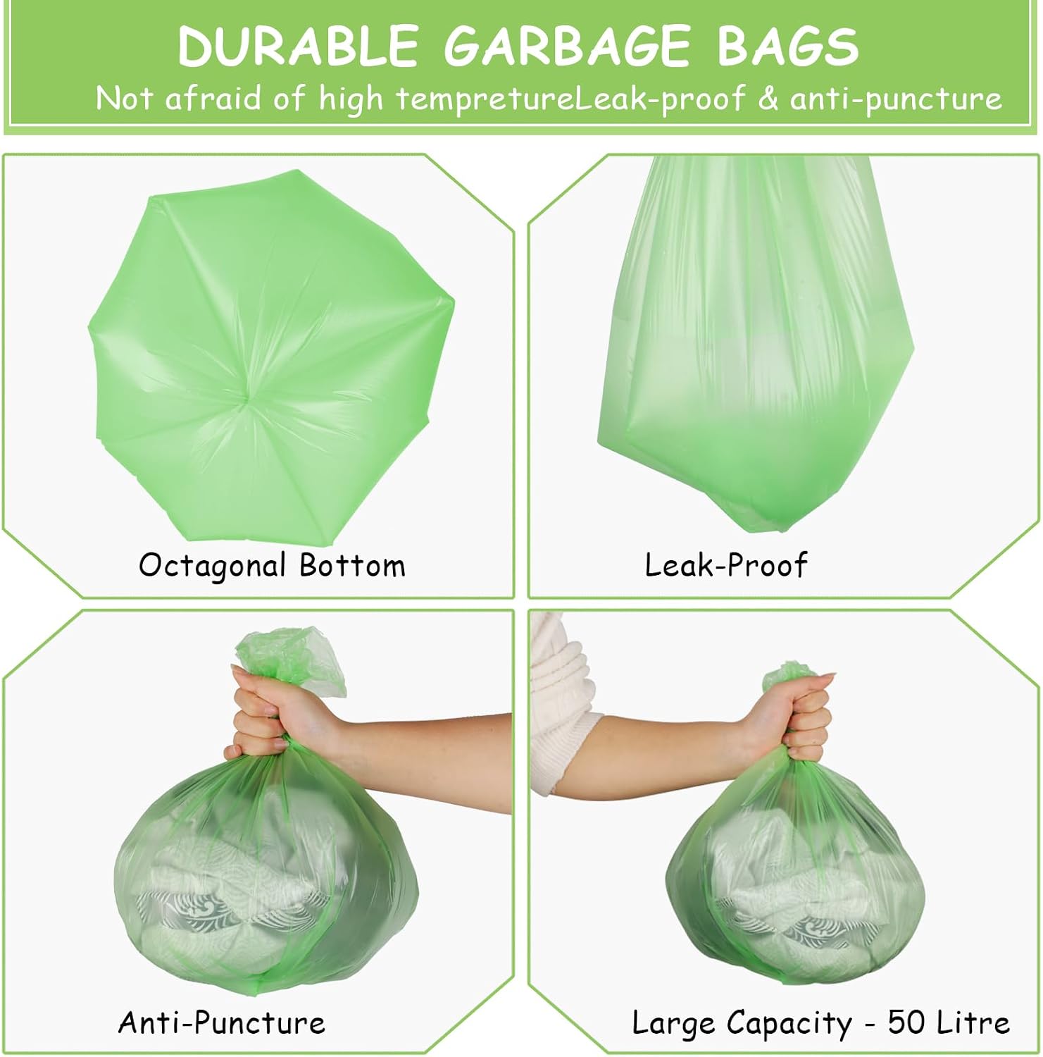 Thumbnail 2 de 30 Litre Biodegradable Bin Liners (120 Bags): Strong, Odourless and Compostable Waste Bags