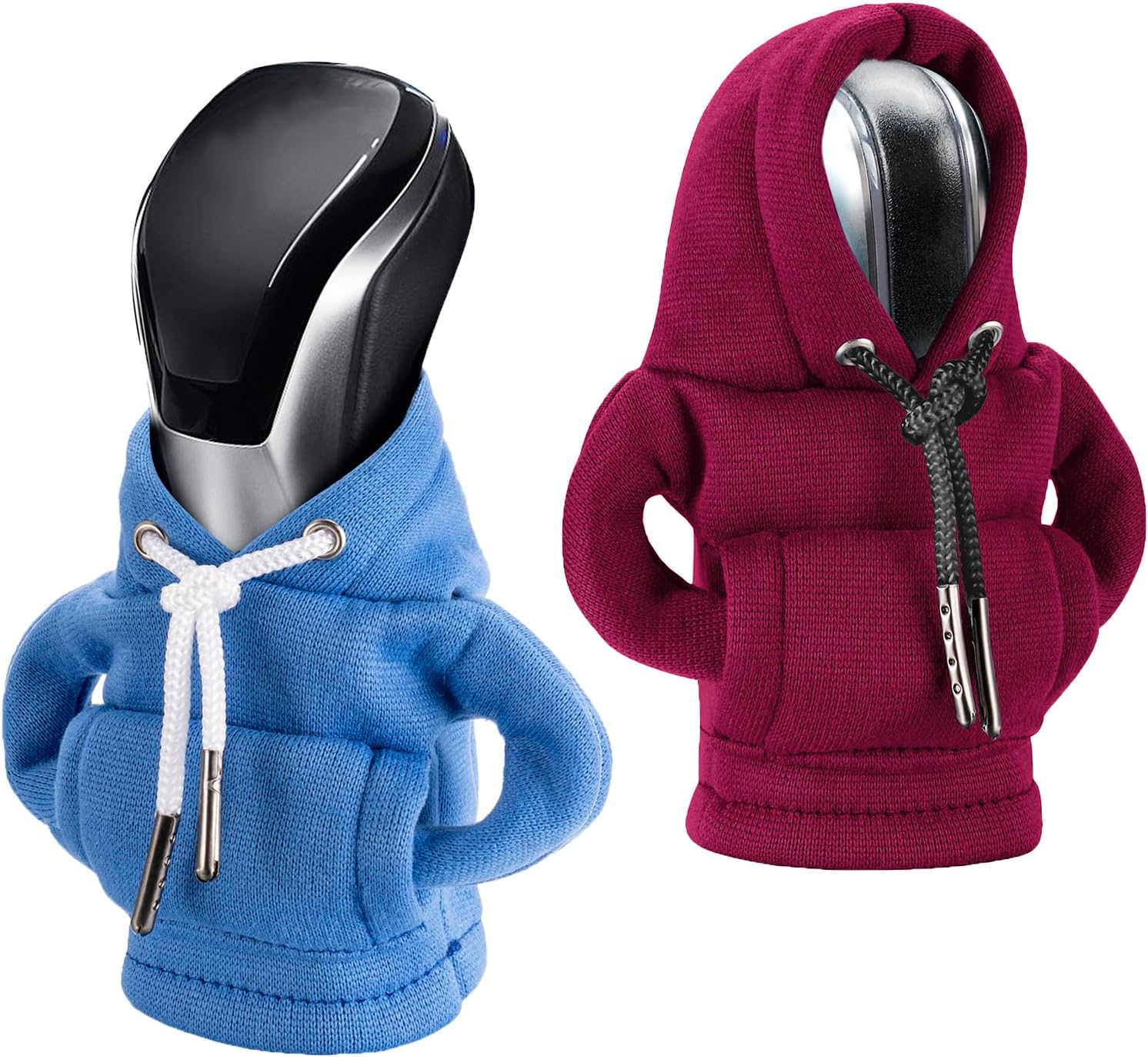 Detalle de CORATED Schaltknauf Hoodie Rot & Blau