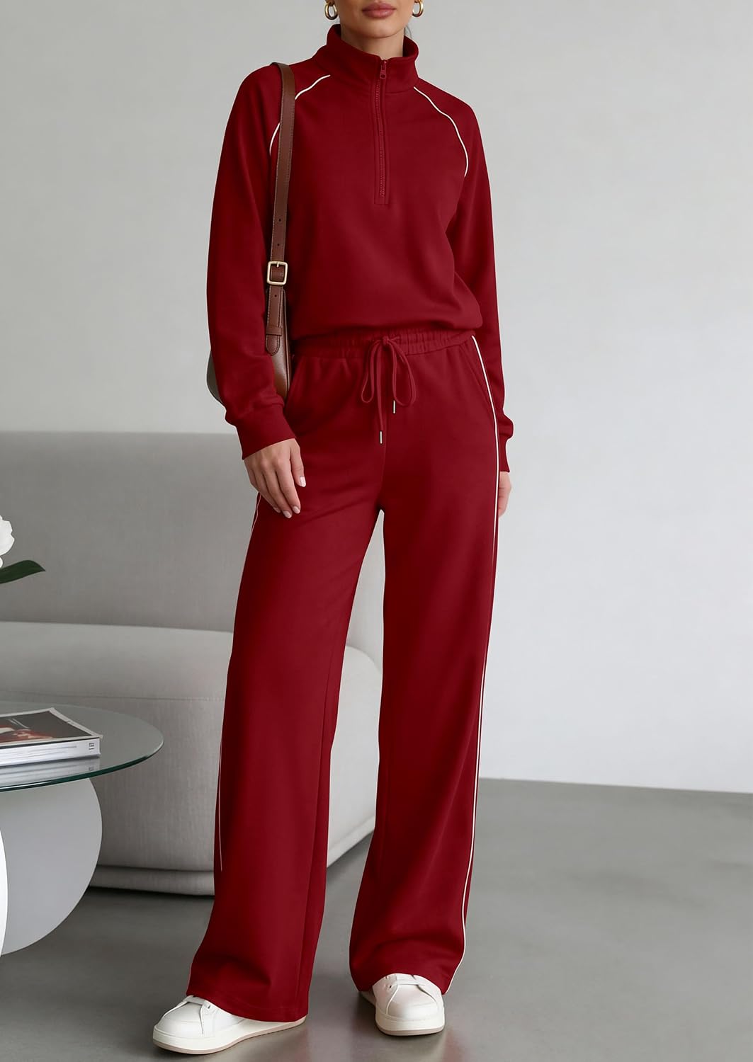 Detalle de PRETTYGARDEN Two-Piece Women's Tracksuit set