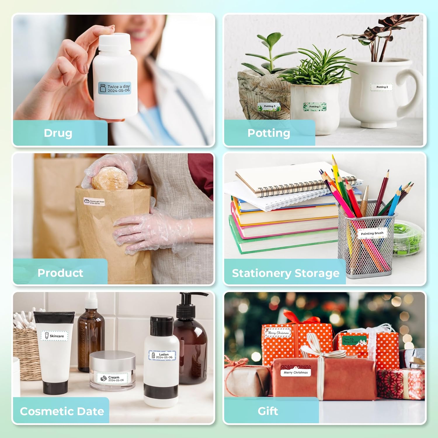 Thumbnail 6 de Nelko P21 14x40mm label tape, 180/roll 🏷️