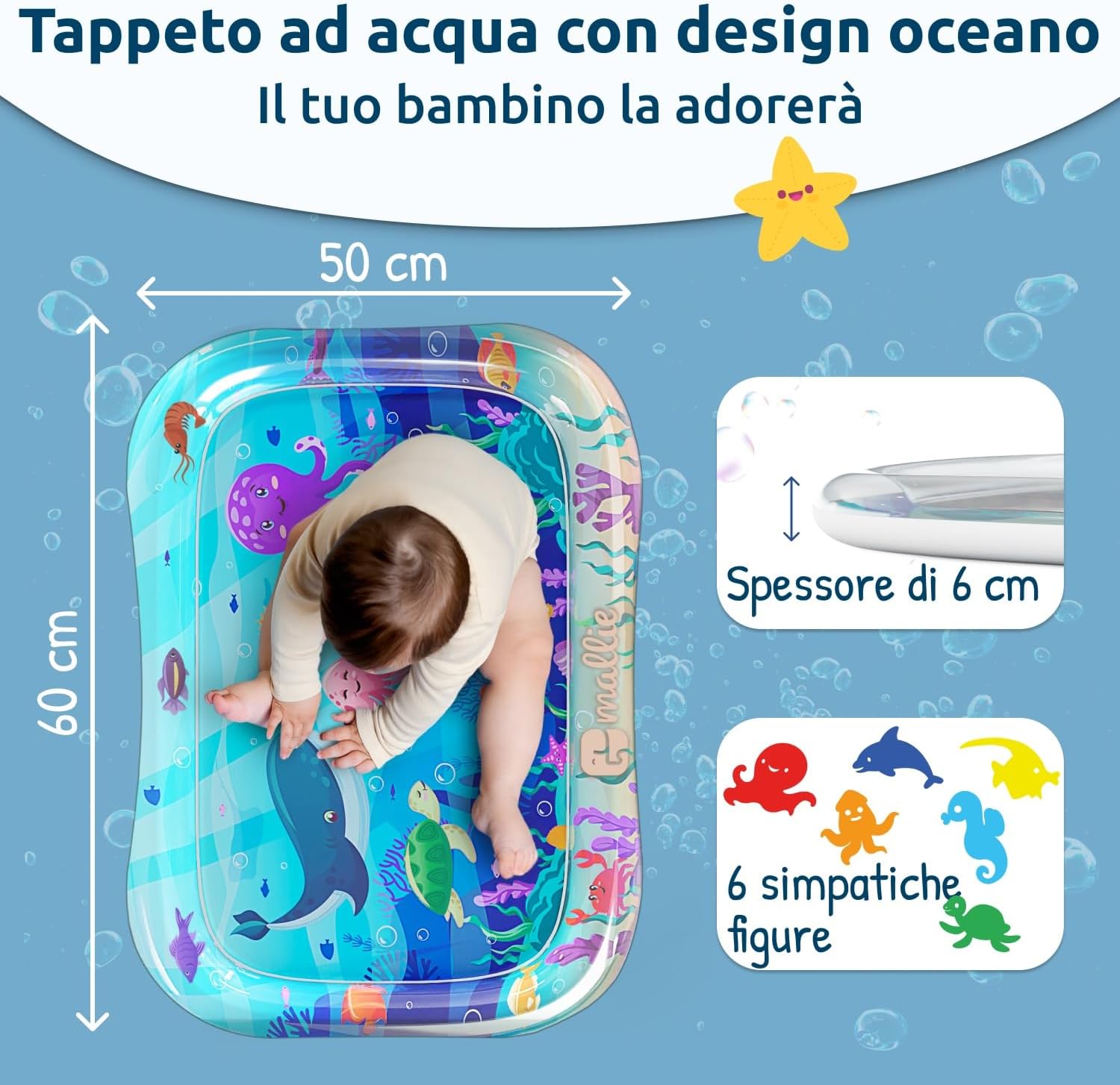 Thumbnail 1 de Mallie Tappeto Acqua Neonati Tummy Time
