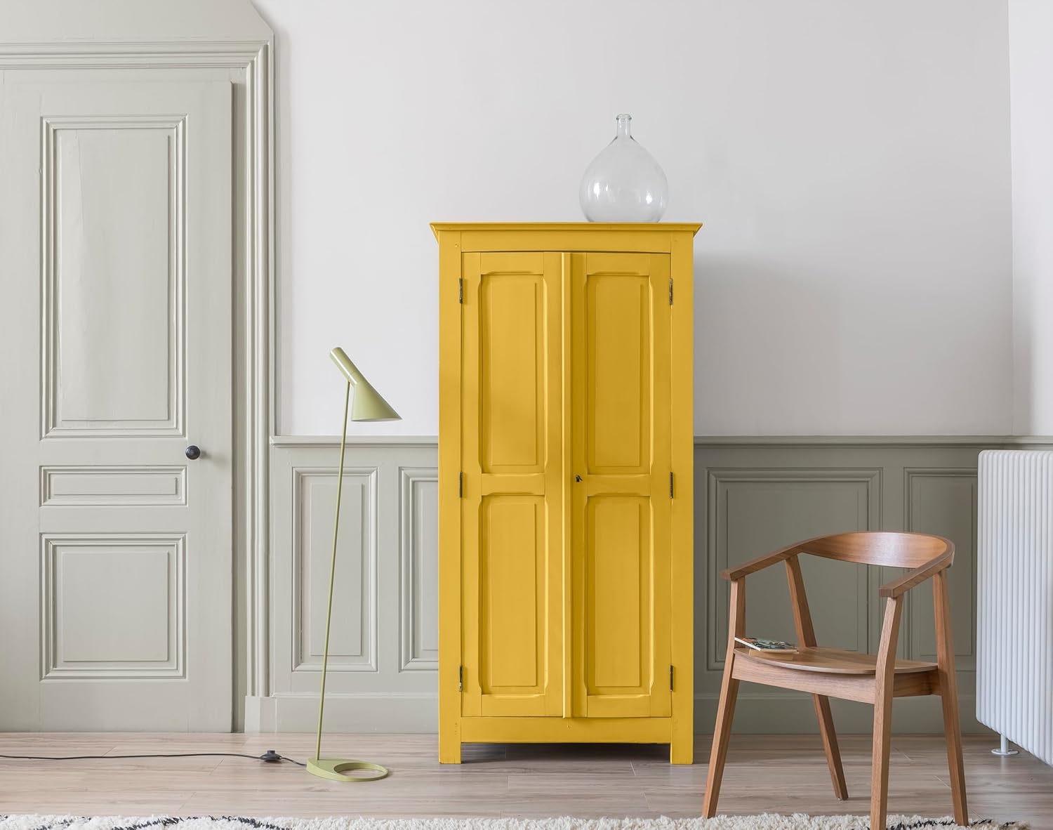 Detalle de Libéron Pittura Mobili a base di Caseina Giallo Frumento 0.5 L