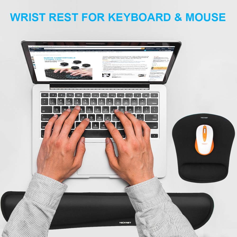 Thumbnail 5 de TECKNET Wrist Rest Mat keyboard and mouse pad
