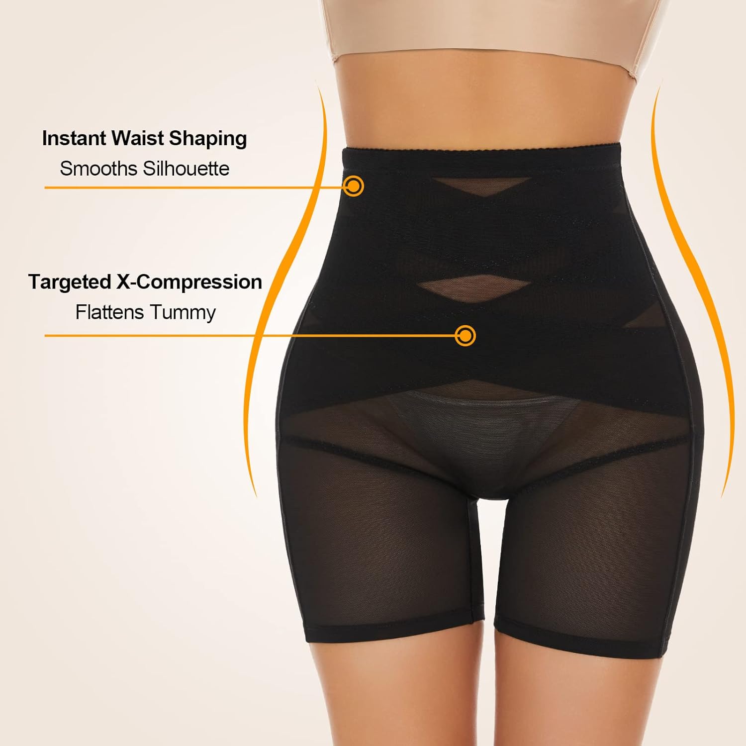 Detalle 2 de SIMIYA Tummy Control Knickers: High Waisted Shapewear for Women
