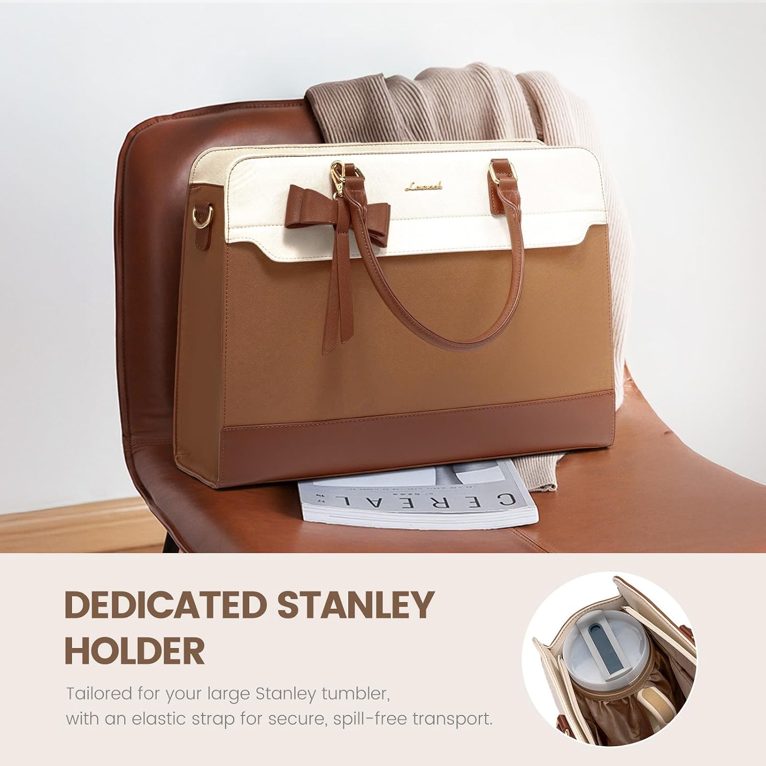 Detalle de LOVEVOOK 15.6-inch Laptop Handbag for Women