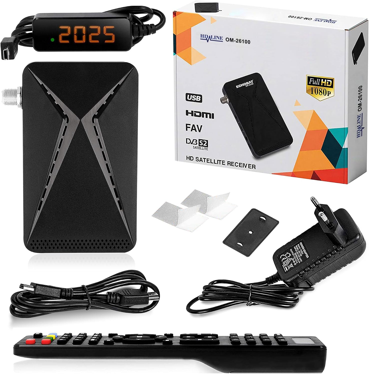 Thumbnail 6 de HD-line 26100 Mini Sat Receiver DVB-S2 – ARD & ZDF SD, Full HD 1080p, UHD USB