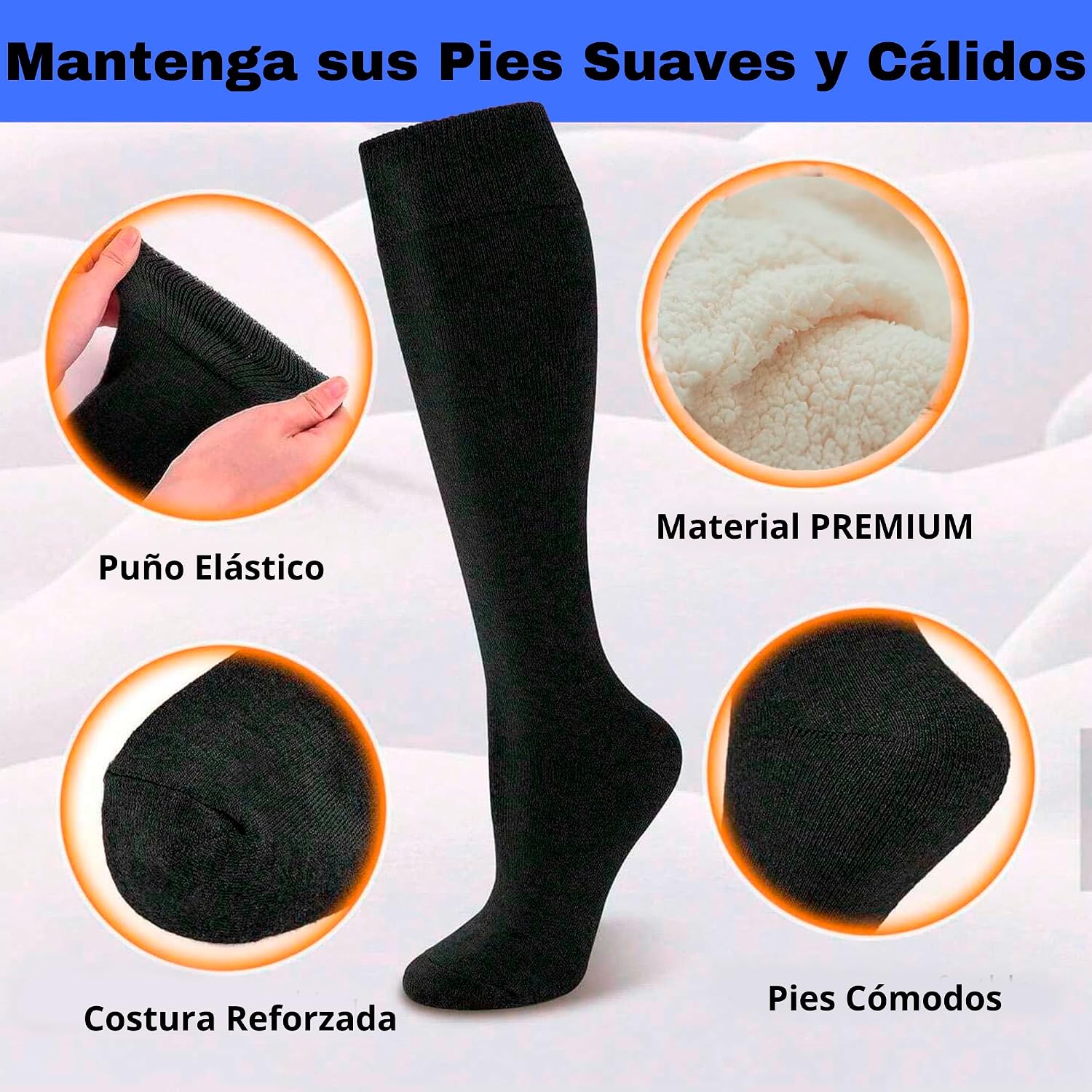 Detalle de PS PROUTHS Calcetines térmicos hasta la rodilla