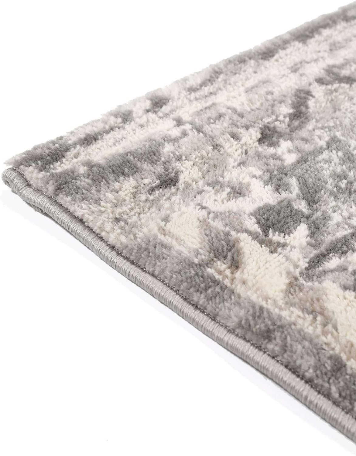 Detalle de RugVista Miran dywan 80 × 250 cm, szary, prostokątny bieżnik z wysokim runem