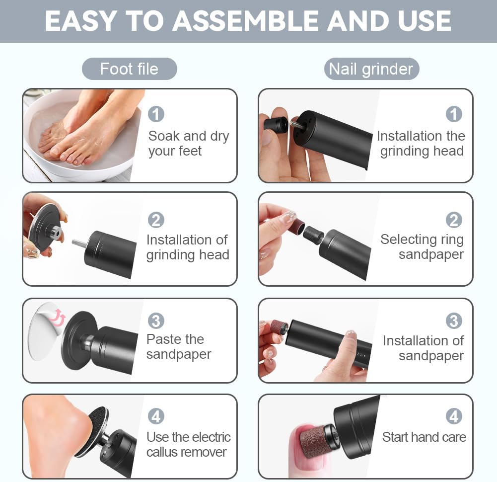 Thumbnail 6 de ACWOO Electric Foot File 6‑Speed