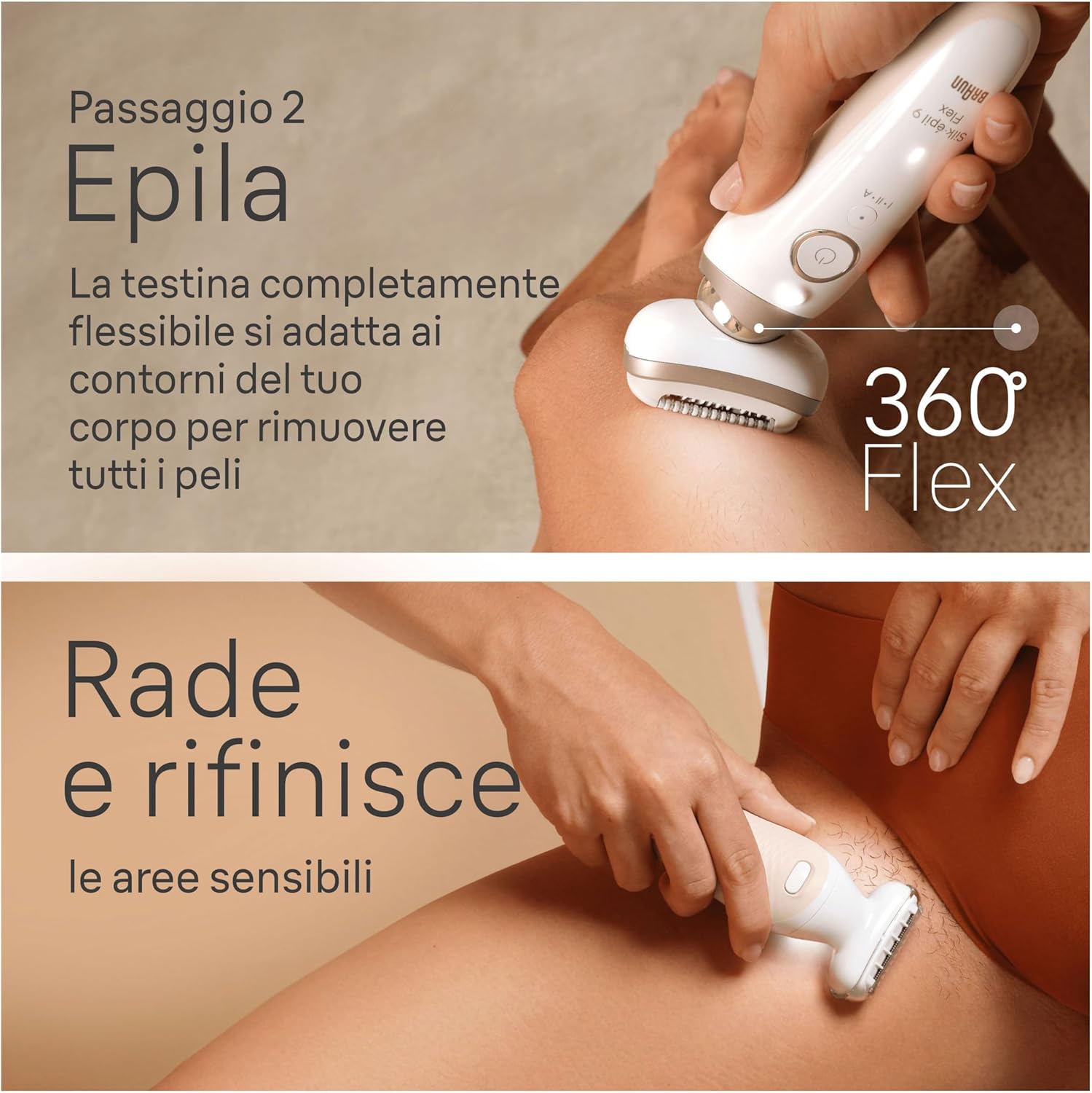 Thumbnail 3 de Braun Silk-épil 9 Flex Epilatore elettrico 360° 3D