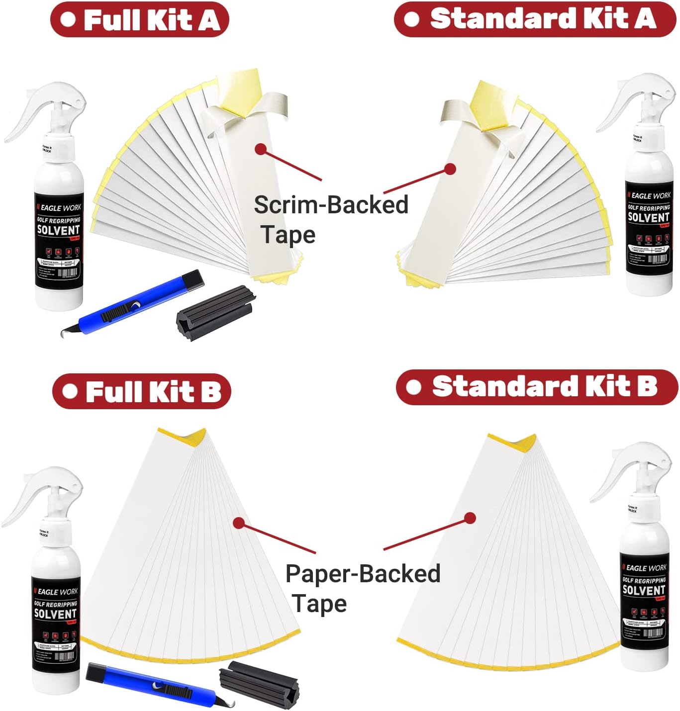 Thumbnail 1 de EAGLE WORK Golf Grip Kit Regripping Kit