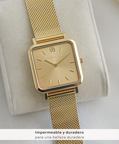 Thumbnail 6 de L'AMORE MILANO Reloj Cuadrado 28 mm dorado