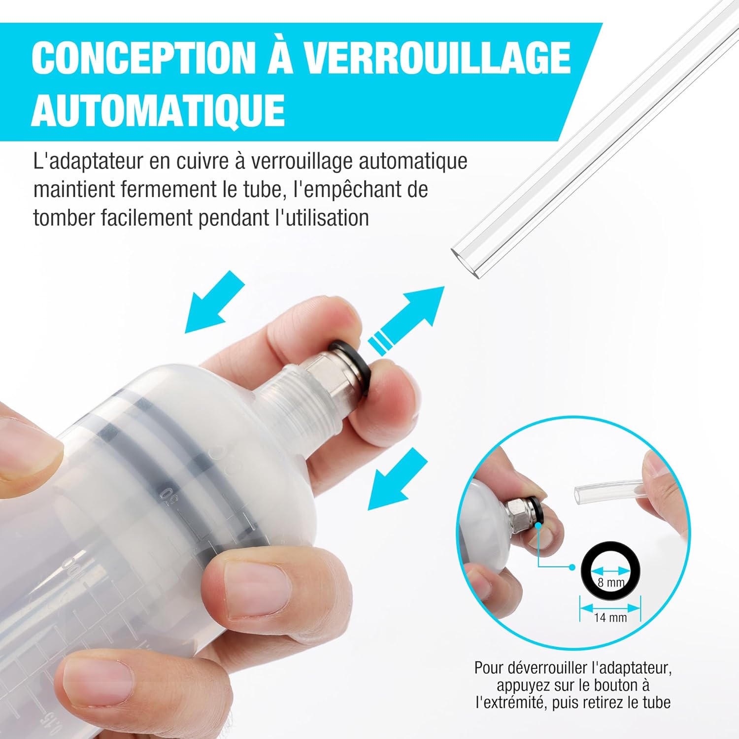 Detalle 2 de DURATECH Seringue a Huile 500ml pour atelier ðŸ›
