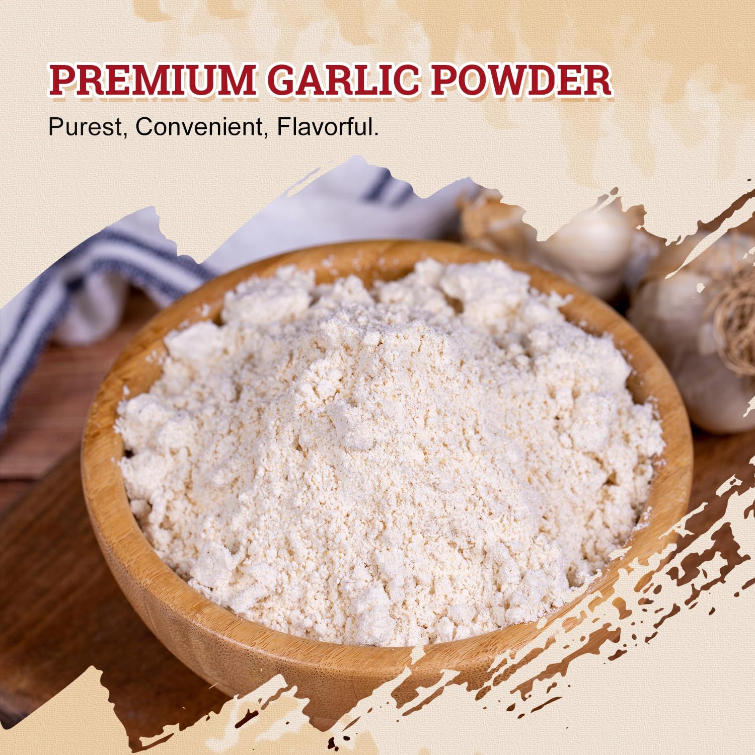 Detalle de 52USA 52-GCP-022-788A Garlic Powder, 22 oz, Non-GMO and Gluten-Free