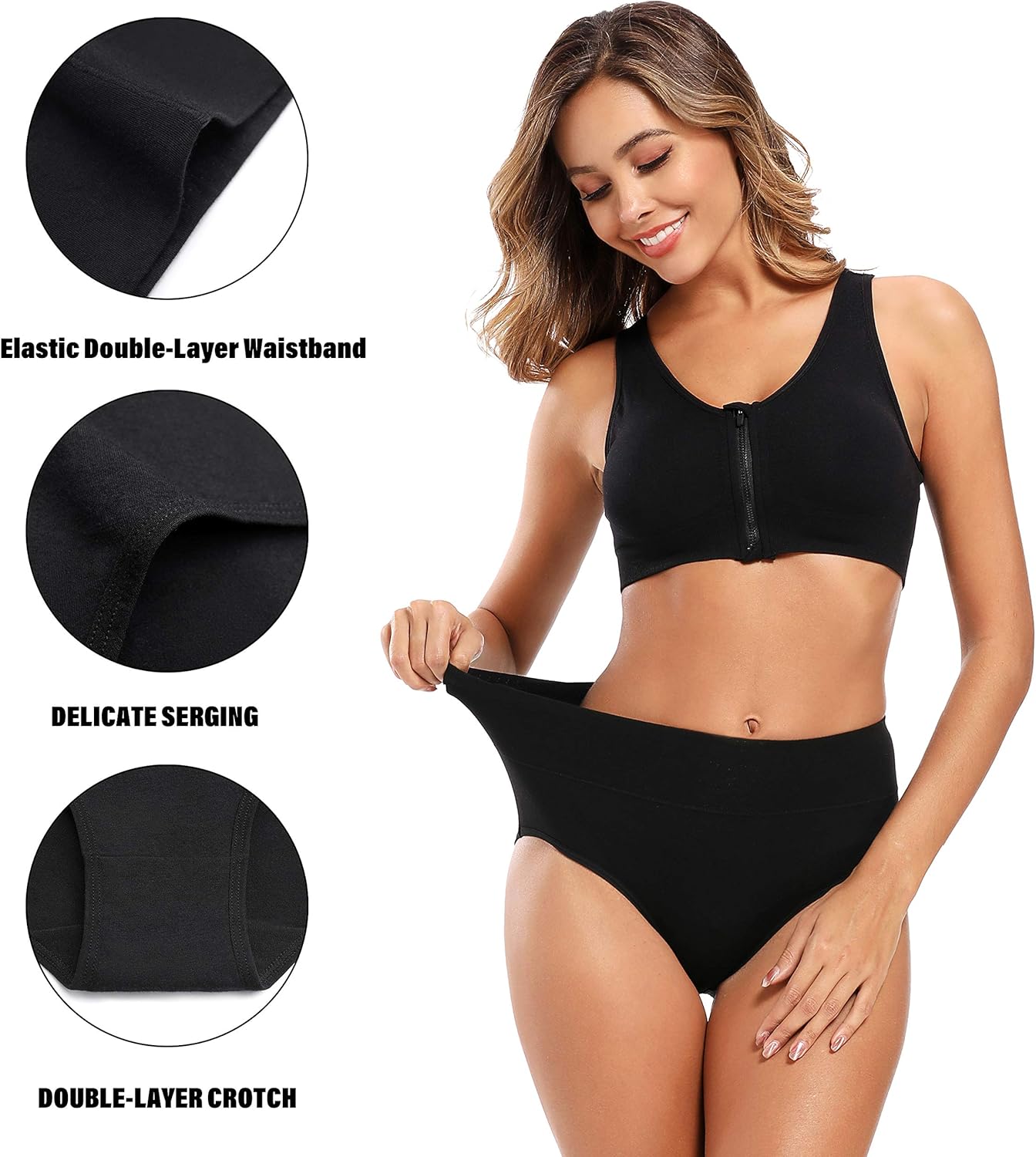 Thumbnail 2 de Molasus High-Waist Cotton Women's Full-Coverage Underwear