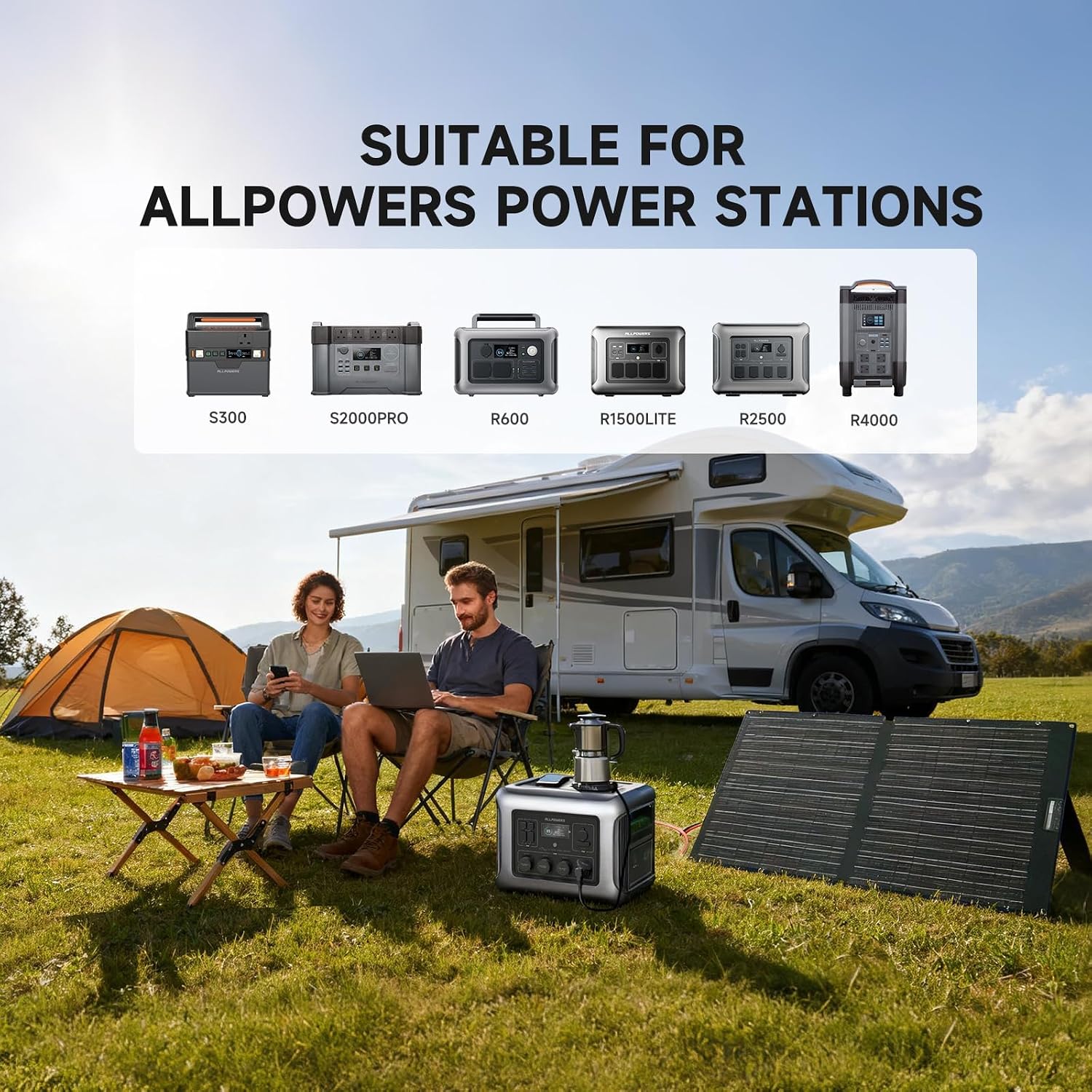 Detalle de ALLPOWERS SOLAX SE100 100W Foldable Monocrystalline Solar Panel