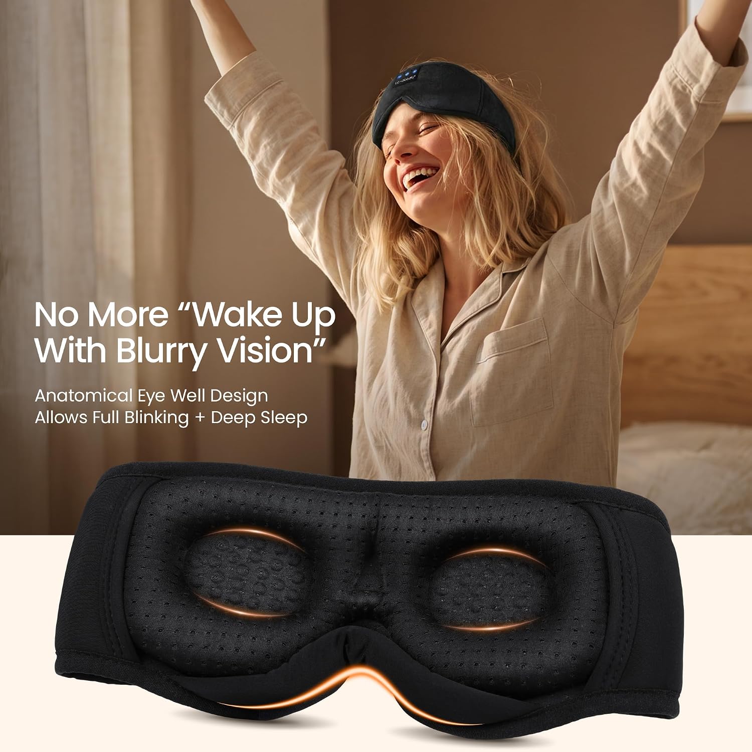 Detalle 2 de LC-dolida Bluetooth Sleep Mask 15 hrs