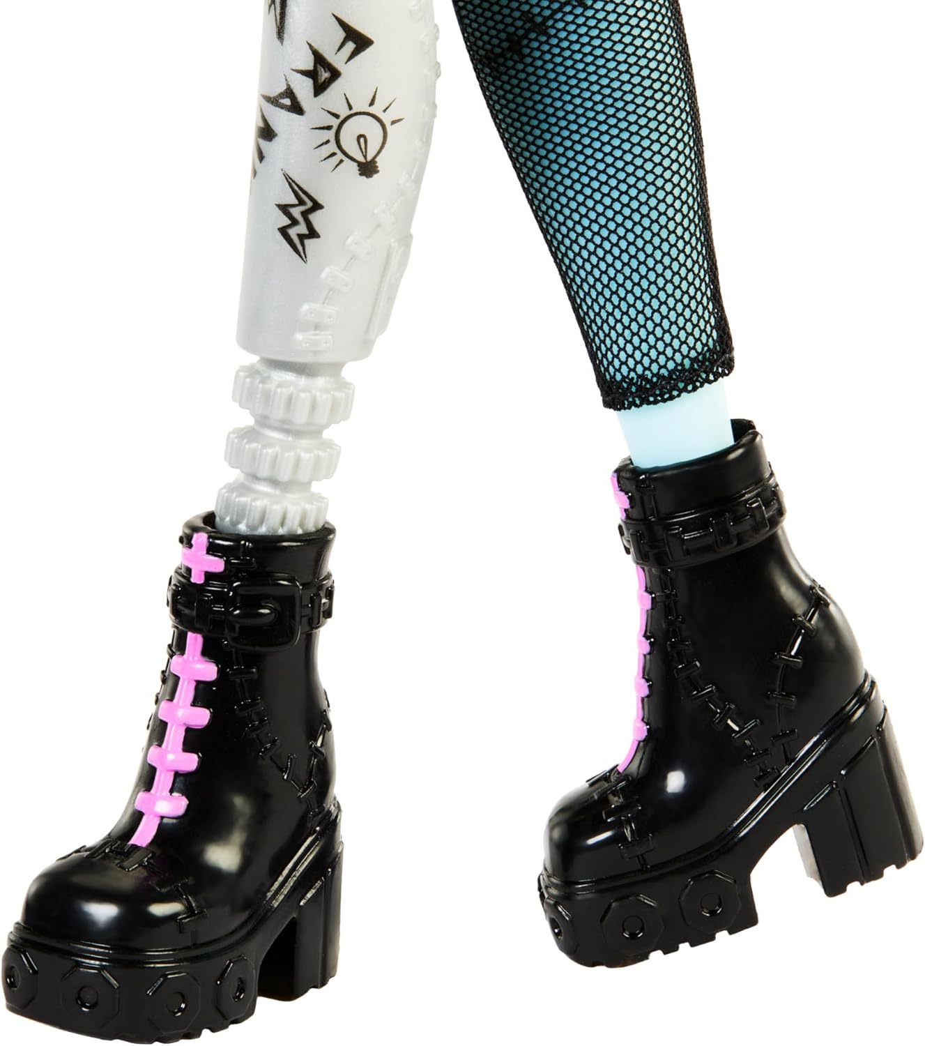 Thumbnail 4 de Monster High Frankie Stein (HXH73) bambola con giacca e shorts in denim, cagnolina Watzie e accessori