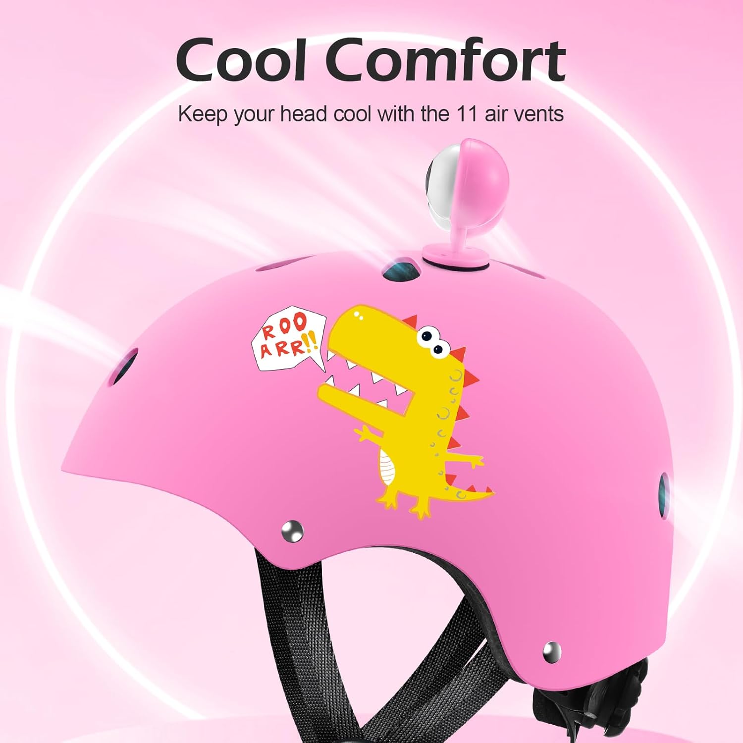 Detalle 2 de Odoland Casque Vélo Enfant ajustable 3–10 ans