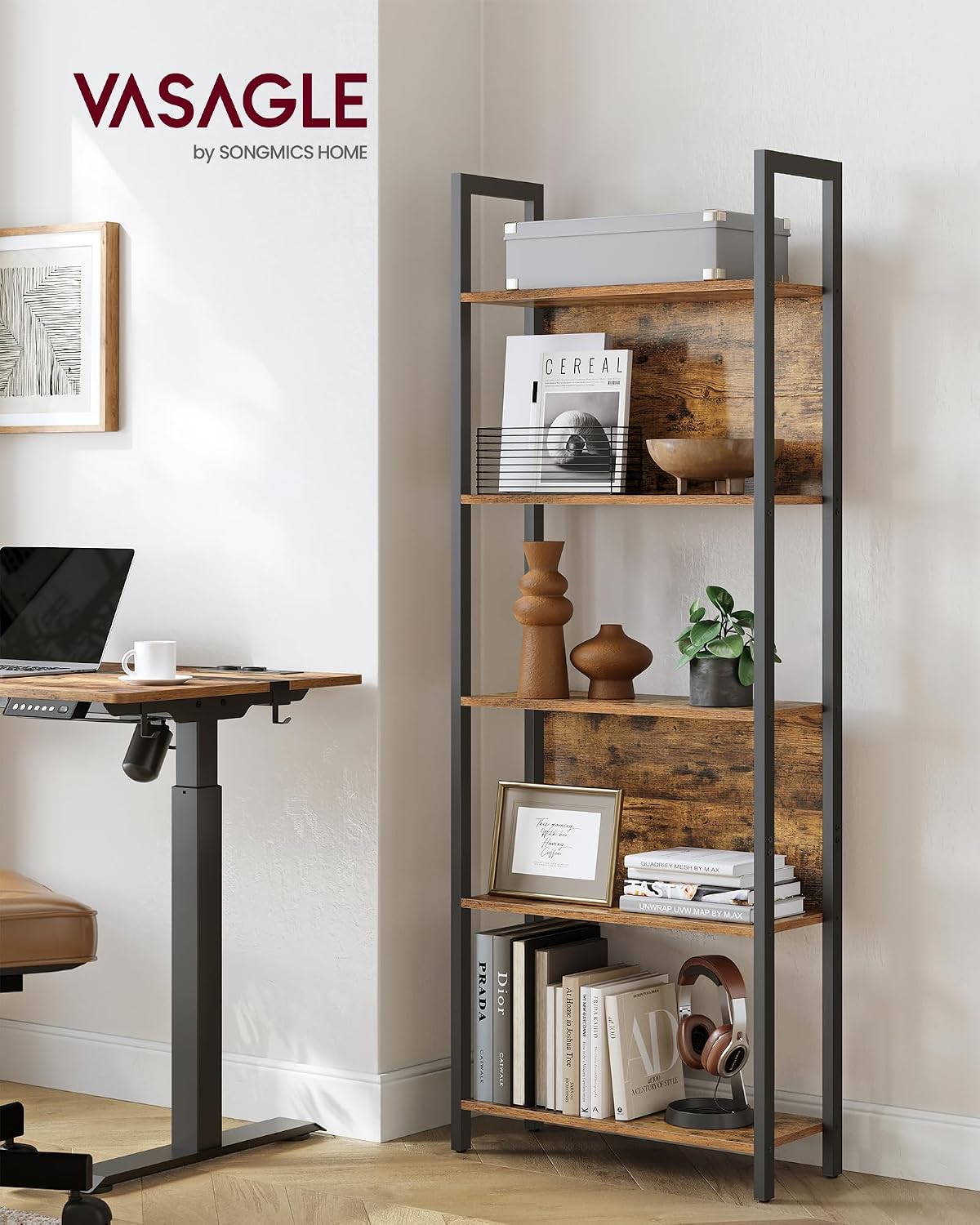 Detalle de VASAGLE 5-Tier Bookshelf