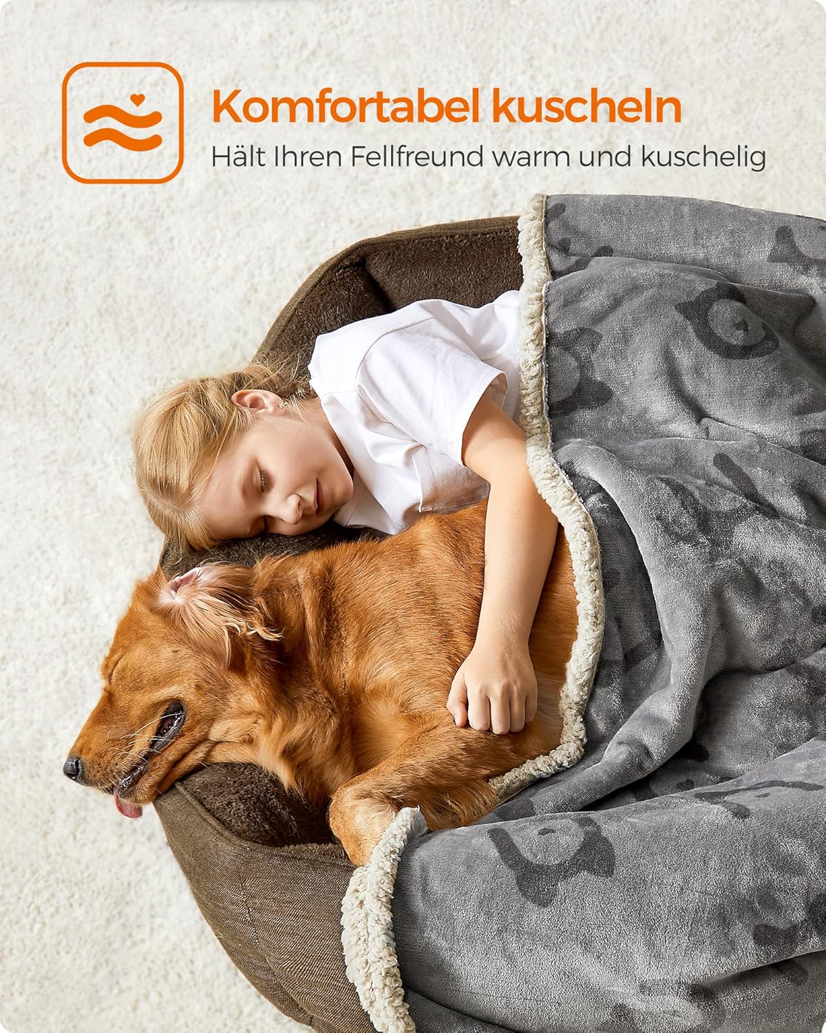 Detalle 2 de Feandrea wasserdichte Hundedecke XXL 203x152