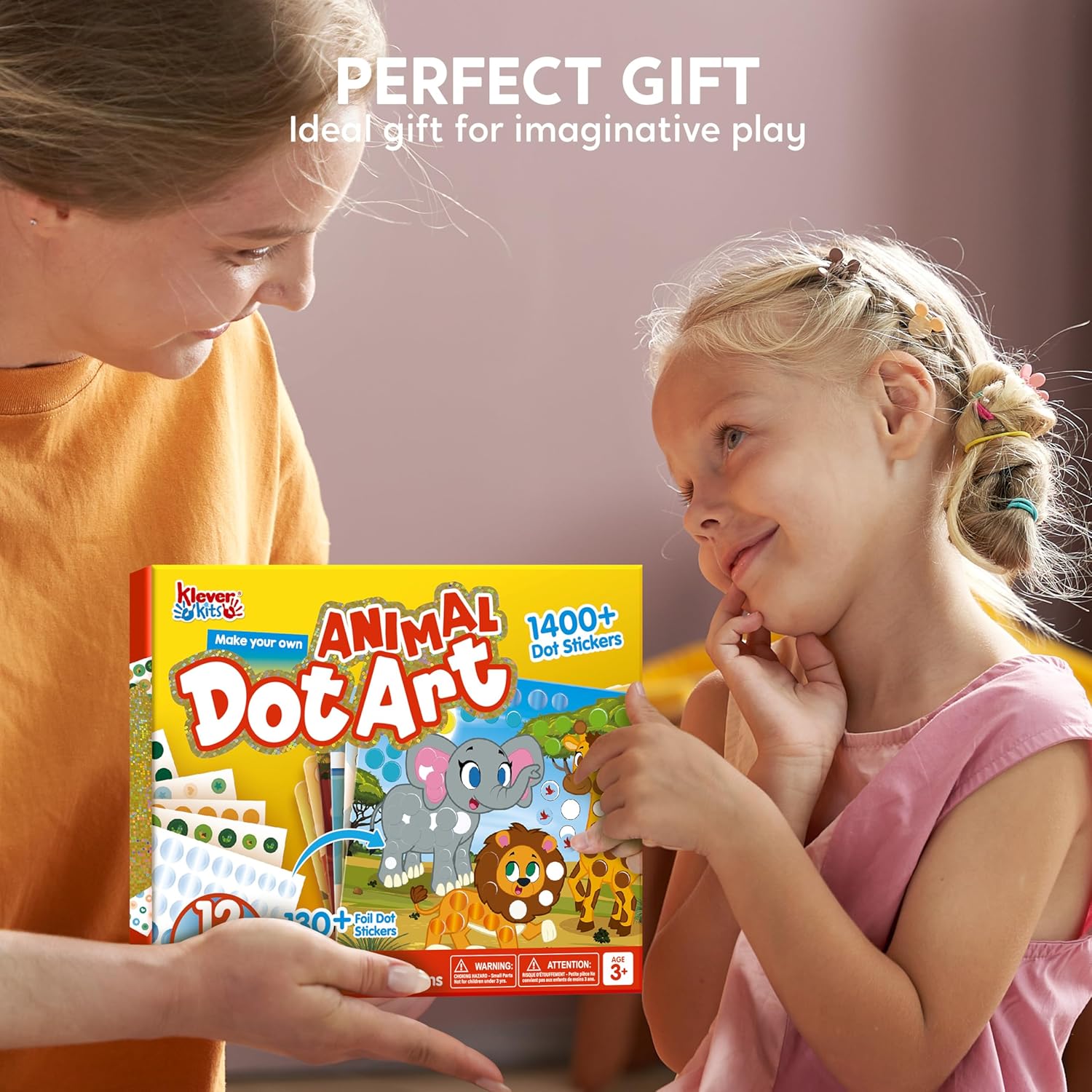 Thumbnail 5 de Klever Kits Dot Art Aktivität – Dot It Tiere, DIY Bastelset für Kinder ab 3+, ideal für Reisen