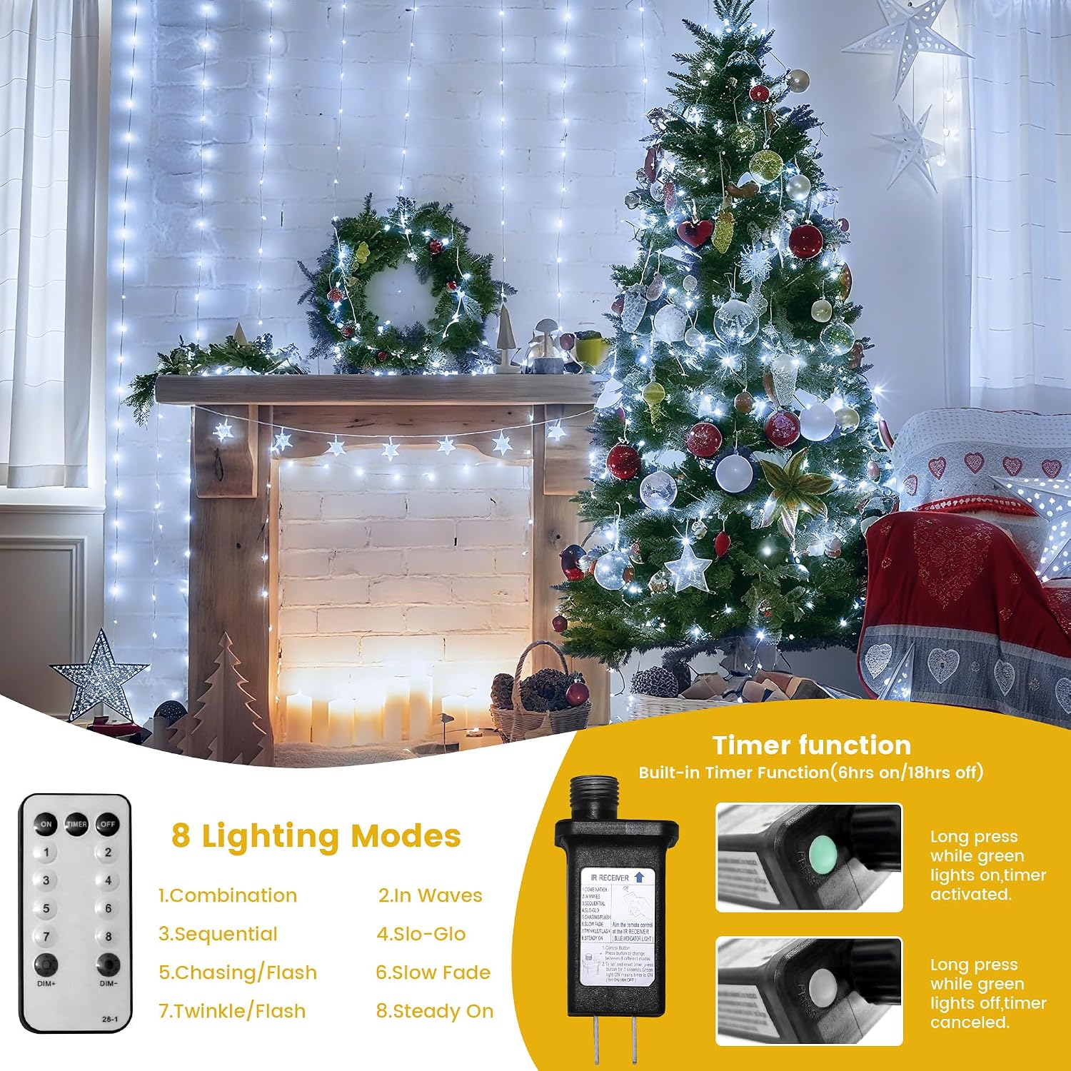 Detalle de Christmas String Lights 66ft