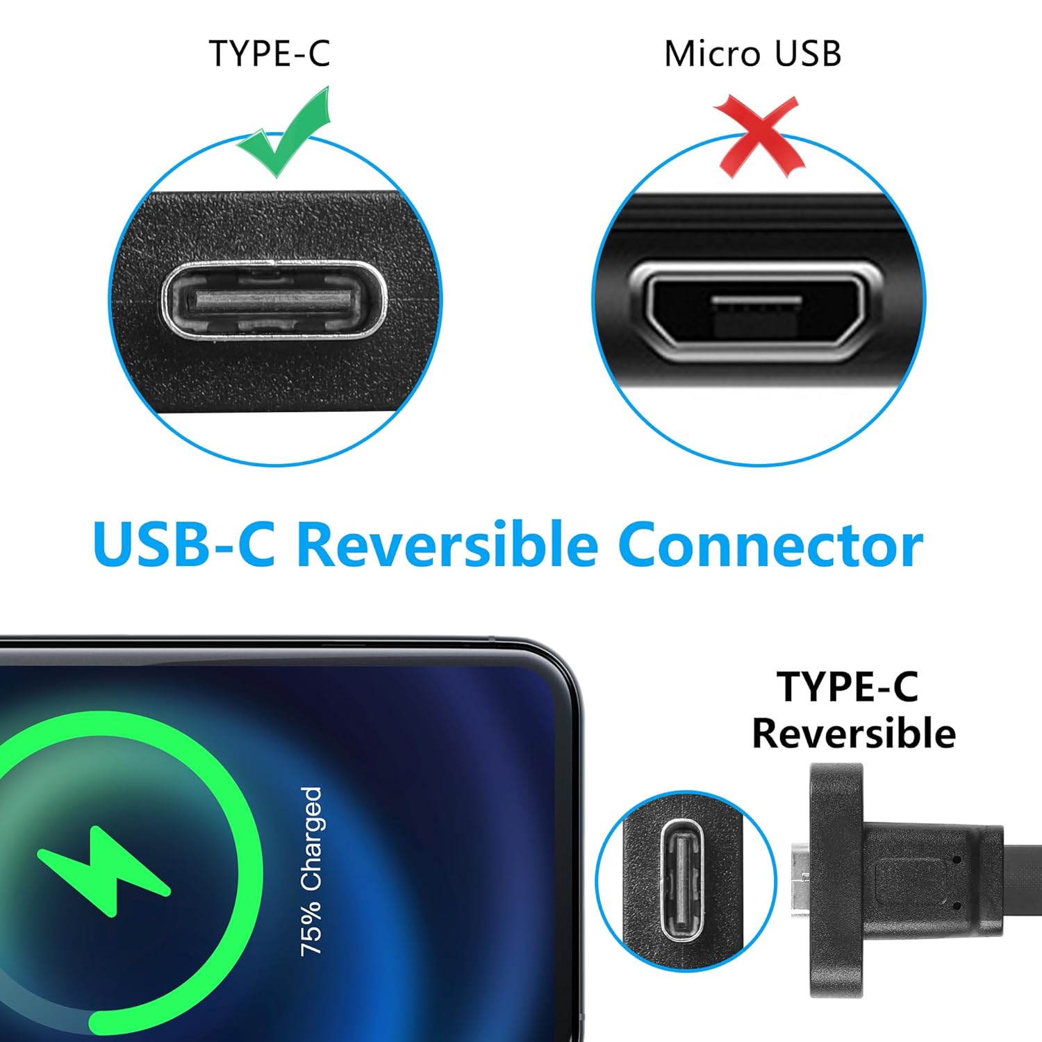 Thumbnail 2 de SinLoon USB 3.1 Front Panel Type-C Extension Cable (20Pin Type‑E) with Full Height Bracket – 30cm, 2-Port