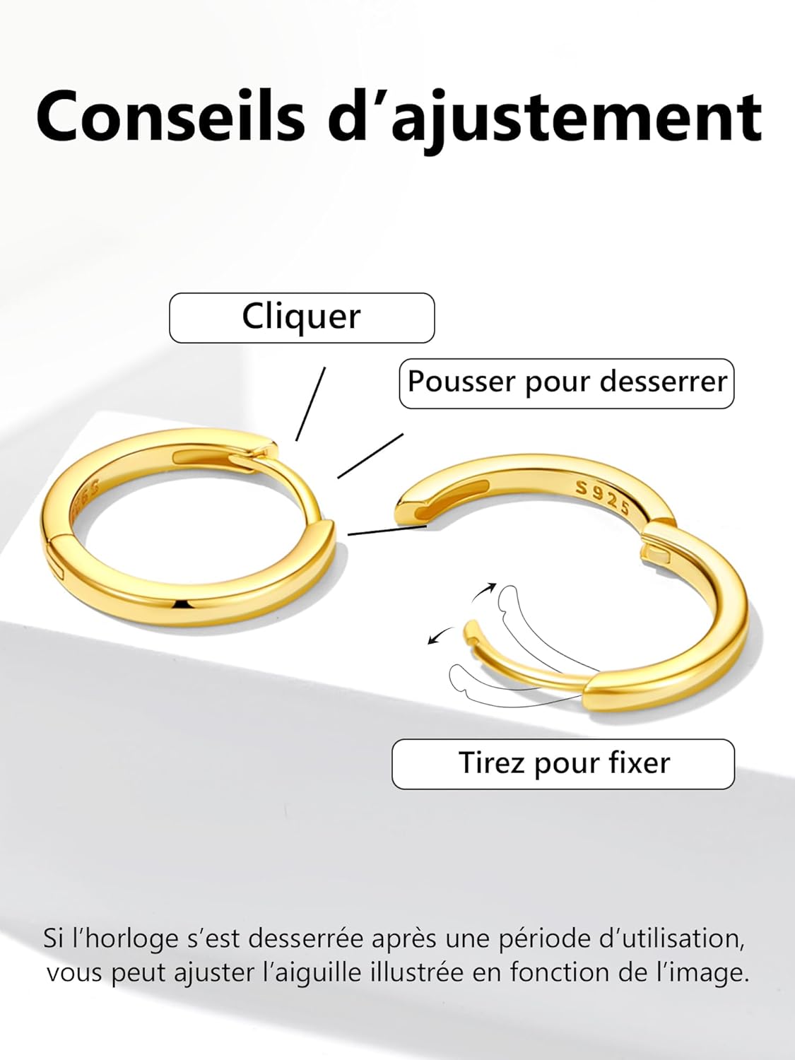 Thumbnail 2 de Silvora Petit Créole en Argent 925 Massif — Boucles d’oreilles créoles miniatures, hypoallergéniques et polyvalentes