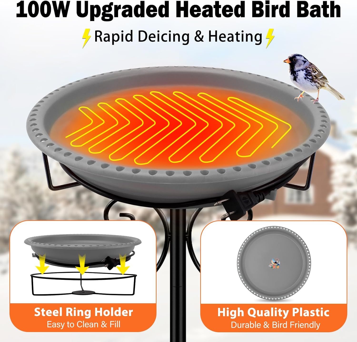 Thumbnail 1 de Heated Bird Bath