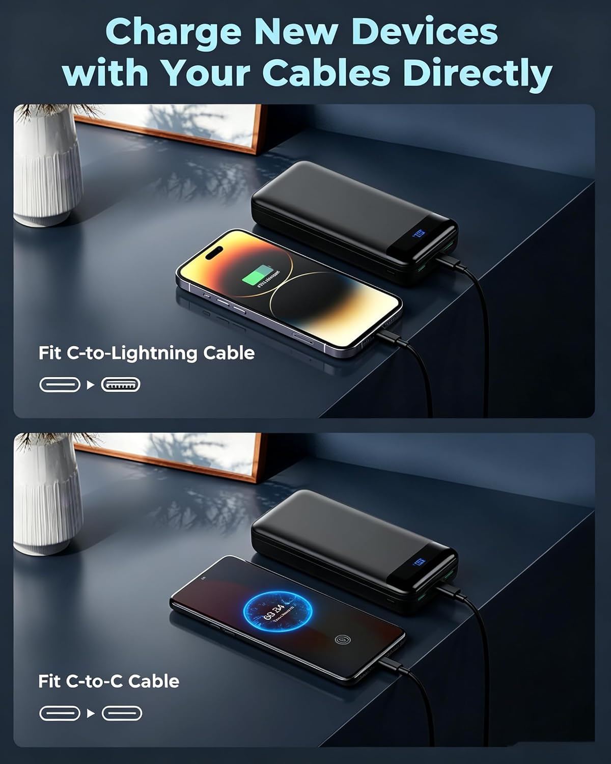 Thumbnail 4 de Power Bank 27000mAh Portable Charger with 22.5W Fast Charging