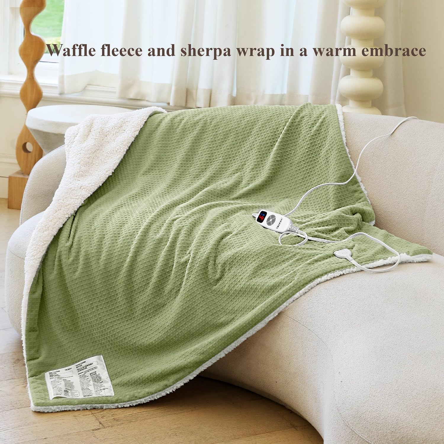 Thumbnail 6 de blunique Heated Blanket 50x60 Inches Electric Throw