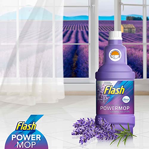 Detalle 2 de Flash Power Spray Mop Floor Cleaner Liquid Lavender 4x1.25L